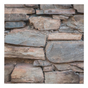 Old stone wall texture backgroundabstract, antique faux canvas print