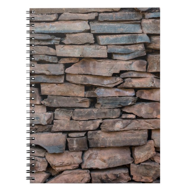 Old stone wall texture backgroundabstract, antique notebook (Front)