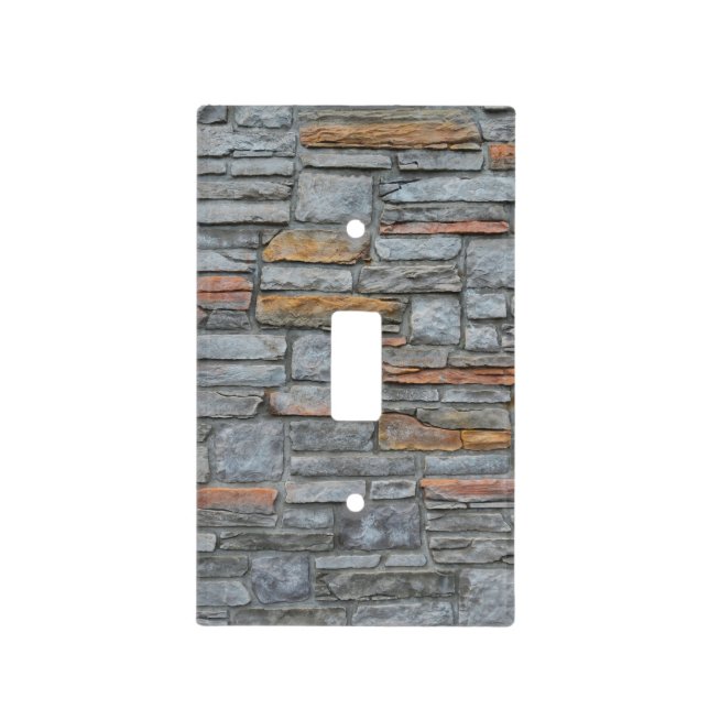 Old Stone Wall Texture Light Switch Cover (Front)