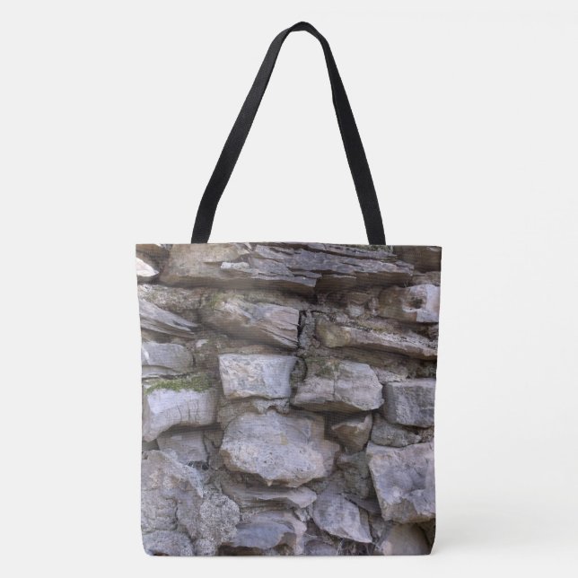 Old Stone Wall Tote Bag (Front)