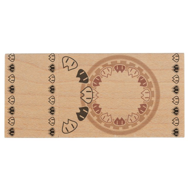 Old storage wood flash drive (Back)