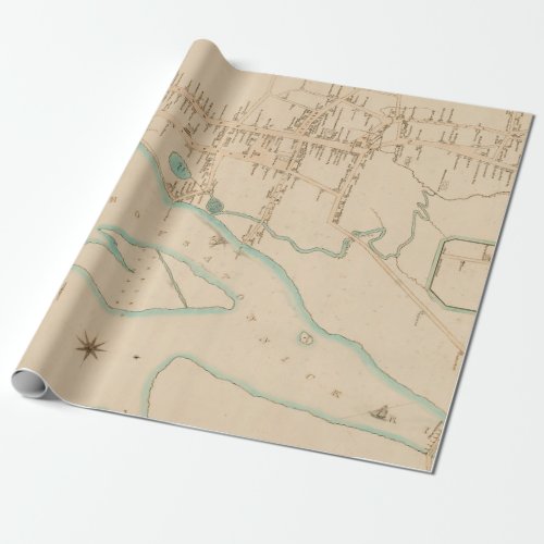 Old Stratford CT Map 1824  Wrapping Paper
