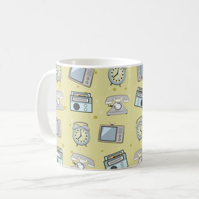 Old Stuff Pattern  Coffee Mug (Front Left)