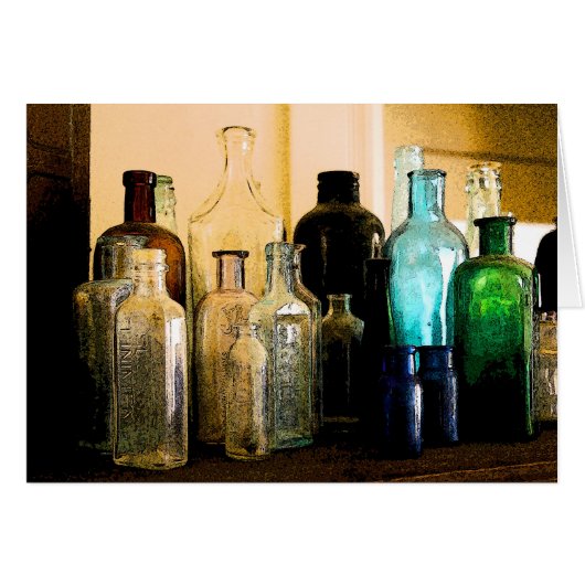 Old Style bottles Cards (Front Horizontal)