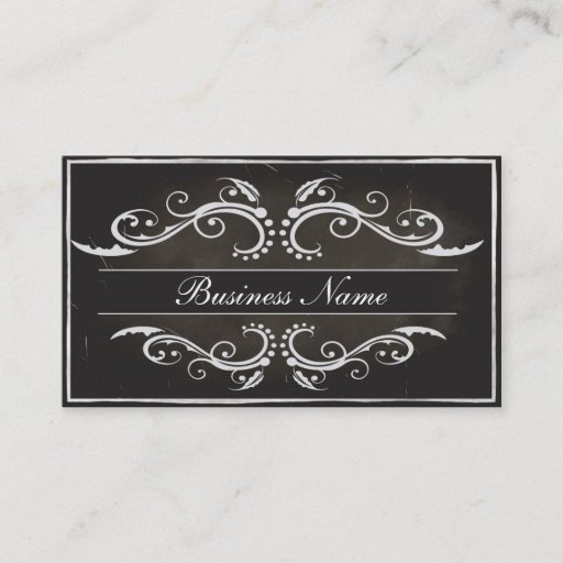 Customizable Old style Business Card 2 sides Template