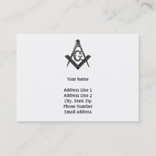 Old Style Freemason Business Card
