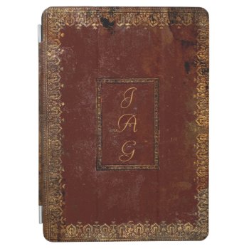 Old Style Gold And Leather Ipad Air Cover by OldArtReborn at Zazzle