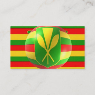 Old Style Hawaiian Flag Business Card