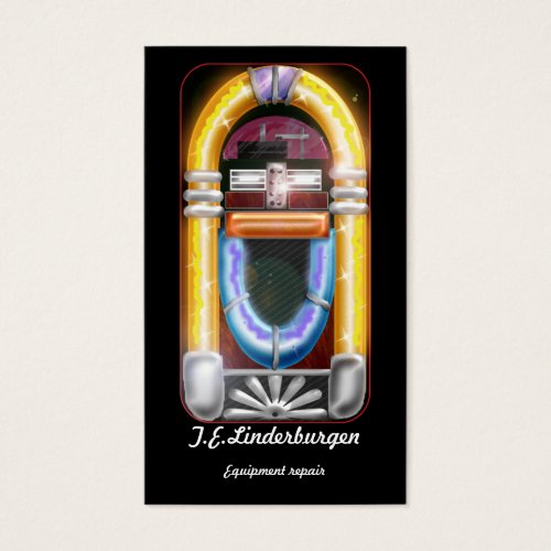 old style jukebox business cards