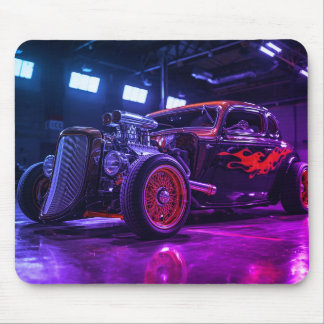 Old Style Luxury Vehicle On a Computer Laptop Mouse Pad