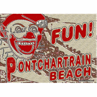 Old Style Pontchartrain Beach Sign Statuette