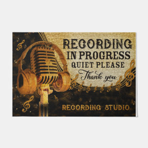 Old Style Vinatge Mat, Please Quiet Doormat