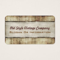 Old Style Vintage Popular Rounded Business Cards