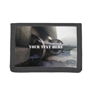 Old Submarine Tri-fold Wallet