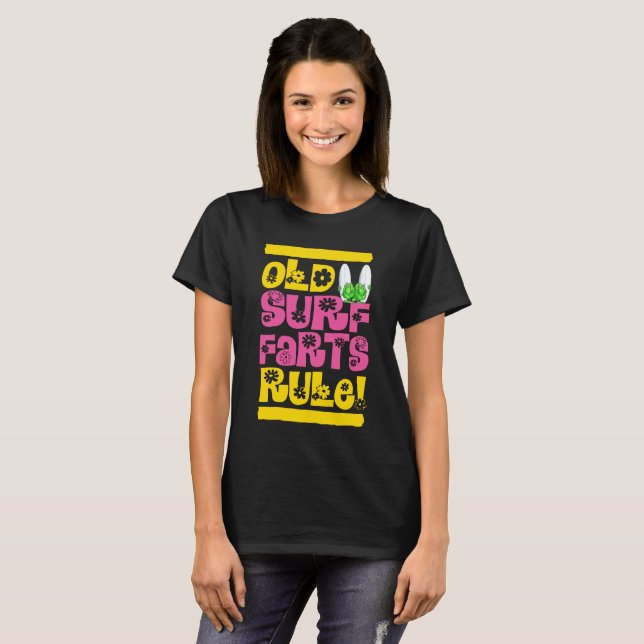 Old surf farts rule (female) T-Shirt (Front Full)