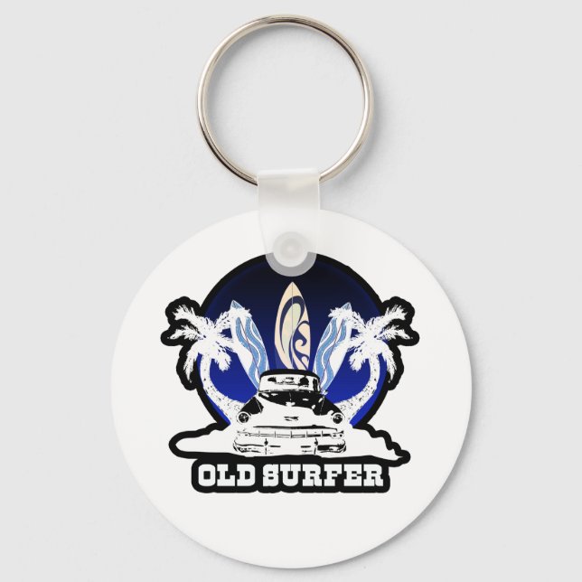 Old Surfer Keychain (Front)