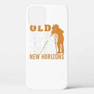Old Surveyors Never Die Tripod Grandpa Land Survey iPhone 12 Case
