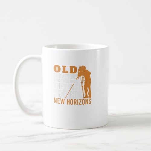 Old Surveyors Never Die Tripod Grandpa Land Survey Coffee Mug