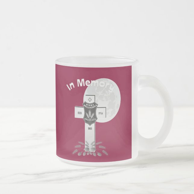 Old Swiss beer Brewerie Frosted Glass Coffee Mug (Right)