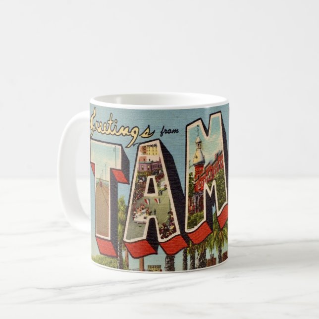 Old Tampa Florida Greeting Mug (Front Left)