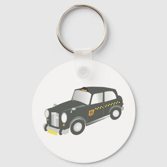 Old Taxi Keychain (Front)