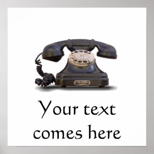 Old Telephone Poster