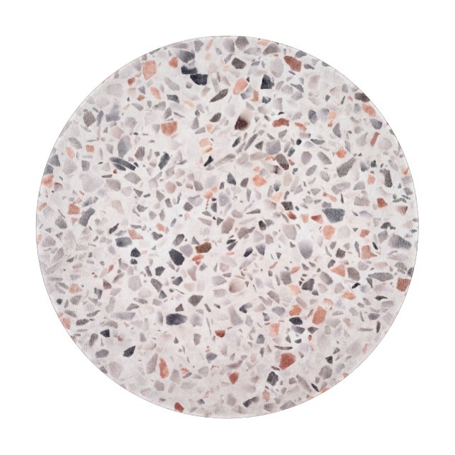 Old terrazzo texture, hamper pattern. cutting board (Front)