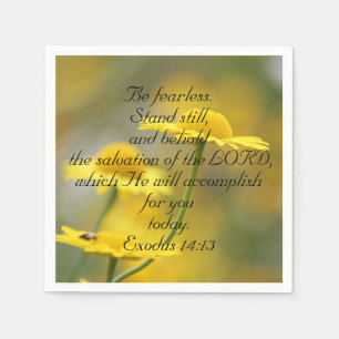 Old Testament Bible Scripture Quote – Exodus 14:13 Napkins