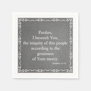 Old Testament Bible Scripture Quote – Numbers 14:1 Napkins