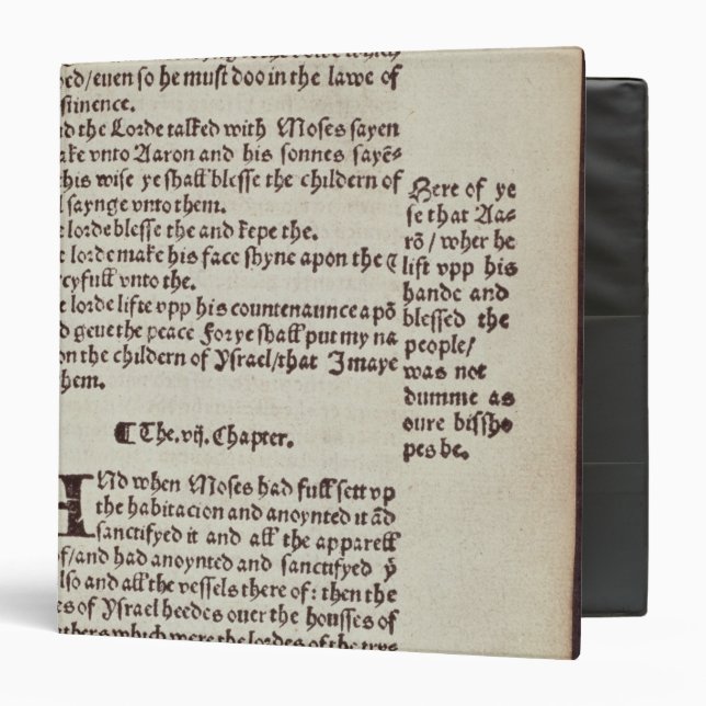 Old Testament text page 3 Ring Binder (Front/Inside)