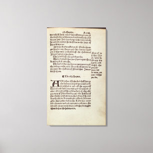 Old Testament text page Canvas Print