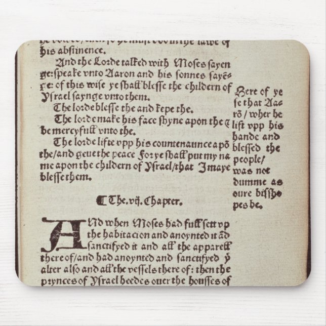 Old Testament text page Mouse Pad (Front)