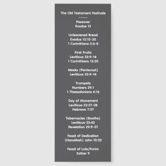 Old Testaments Sacrifices and Festivals Bookmark