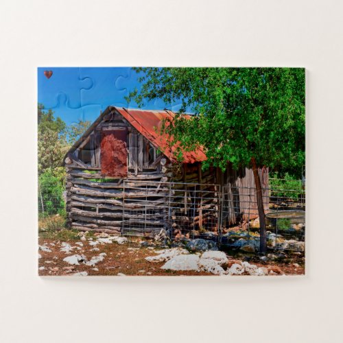 Old Texas Barn Jigsaw Puzzle