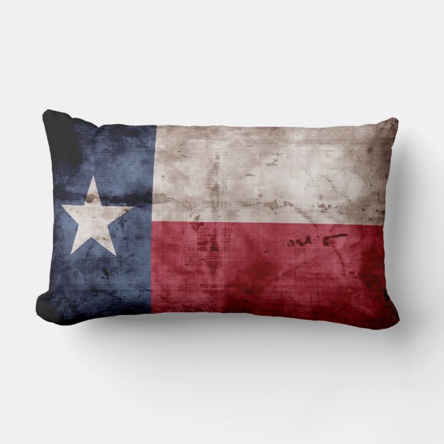 Old Texas Flag Lumbar Pillow (Front)