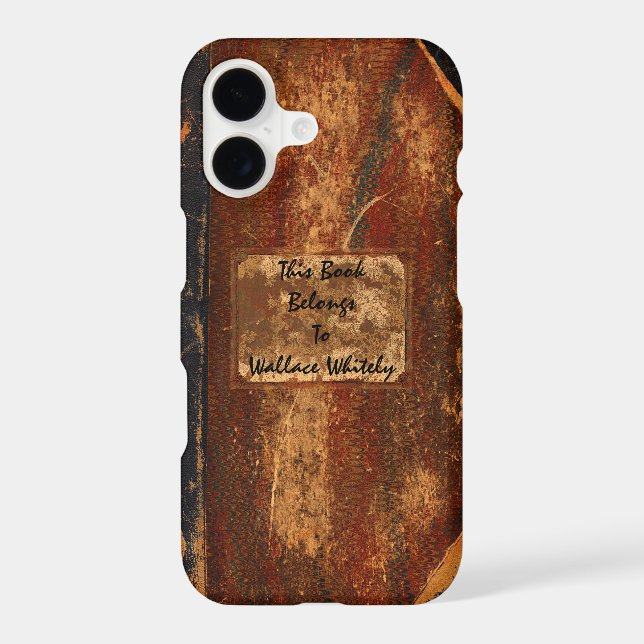 Old Text Book Iphone Case (Back)