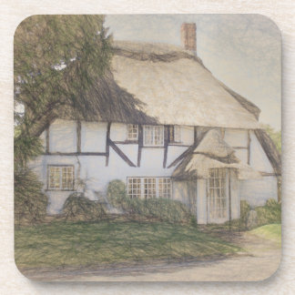 Old Thatched Cottage Coaster