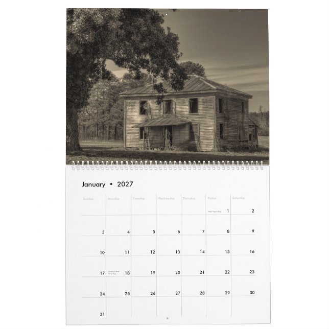 Old Things, Abandonment, and Decay: Volume 2 Calendar (Jan 2027)