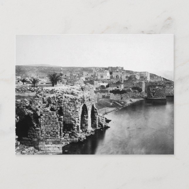 Old Tiberias on the Sea of Galilee Postcard (Front)