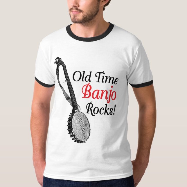 Old Time Banjo Men's ringer T-Shirt (Front)