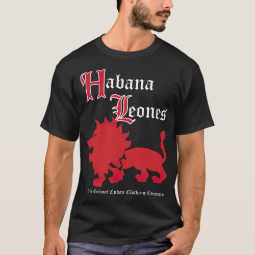 Old Time Cuban Habana Cuba Leones Baseball basebal T_Shirt