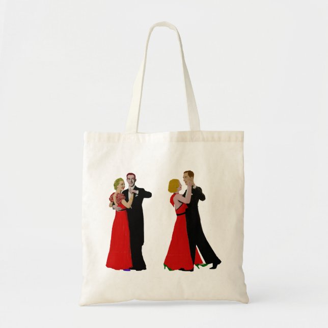 Old time dancing. tote bag (Front)