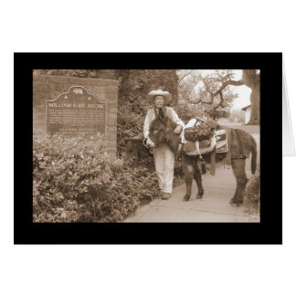 Old Time donkey Card