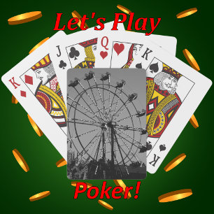 Old Time Ferris Wheel Fun at The County Fair Poker Cards