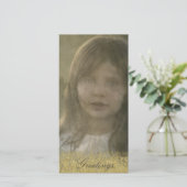 Old Time Gold Embellished Photo Card (Standing Front)