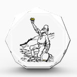 Old Time Gold Miner Prospector Acrylic Award<br><div class="desc">This old time gold prospector has found golden nuggets while panning in a stream and struck it rich in the Mother Load during the California Gold Rush days of the late 1840’s and 1850’s and the Klondike Gold Rush of the Yukon between 1896 and 1899. Perfect gift for anyone who...</div>