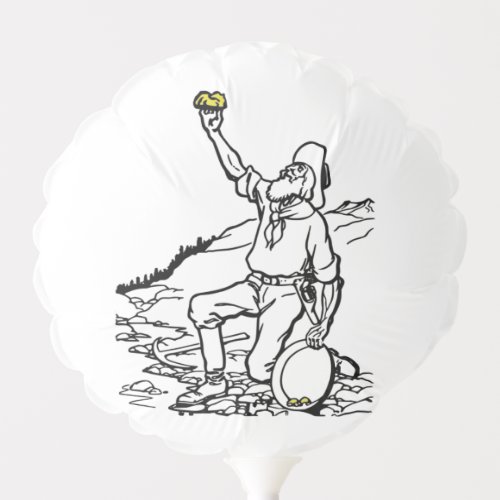 Old Time Gold Miner Prospector Balloon