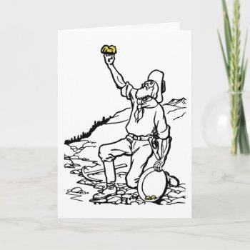Old Time Gold Miner Prospector Card by GigaPacket at Zazzle