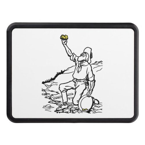 Old Time Gold Miner Prospector Hitch Cover