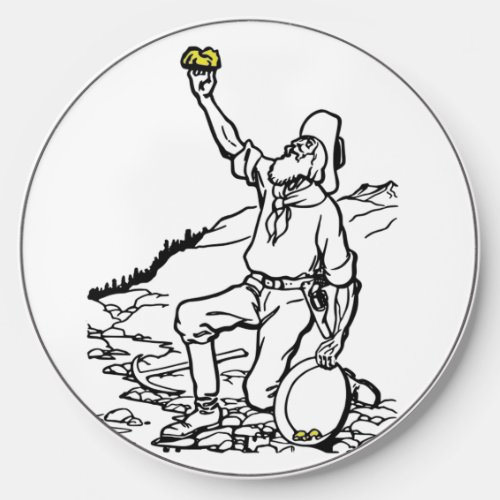 Old Time Gold Miner Prospector Wireless Charger